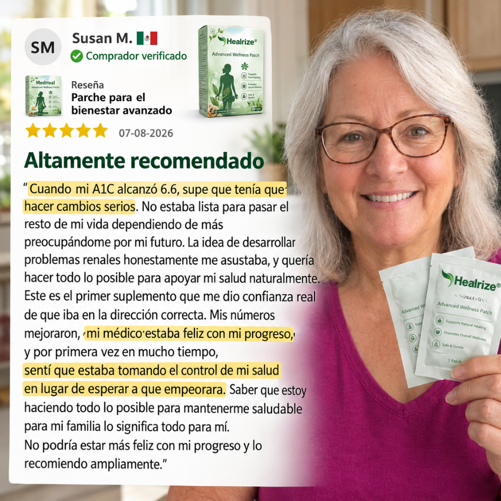 Healrize® 2026 Parche Adelgazante 12-en-1 con Moringa · Berberina × NAD+ 🇲🇽