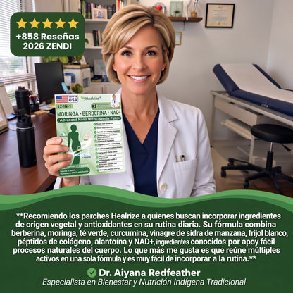 Tienda oficial | Parche adelgazante 12 en 1 Healrize® 2026 con moringa, berberina y NAD+ (controla el apetito, regula el azúcar en sangre, previene la diabetes y elimina la flacidez mientras duermes)
